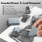 3-Piece 2MM Mechanical Pencils with Case, Metal Lead Holder with 120 Graphite Lead Refills, 4 Erasers, Sharpener, for Drawing and Sketching